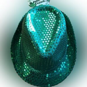 Light-Up Fedora with sequins
